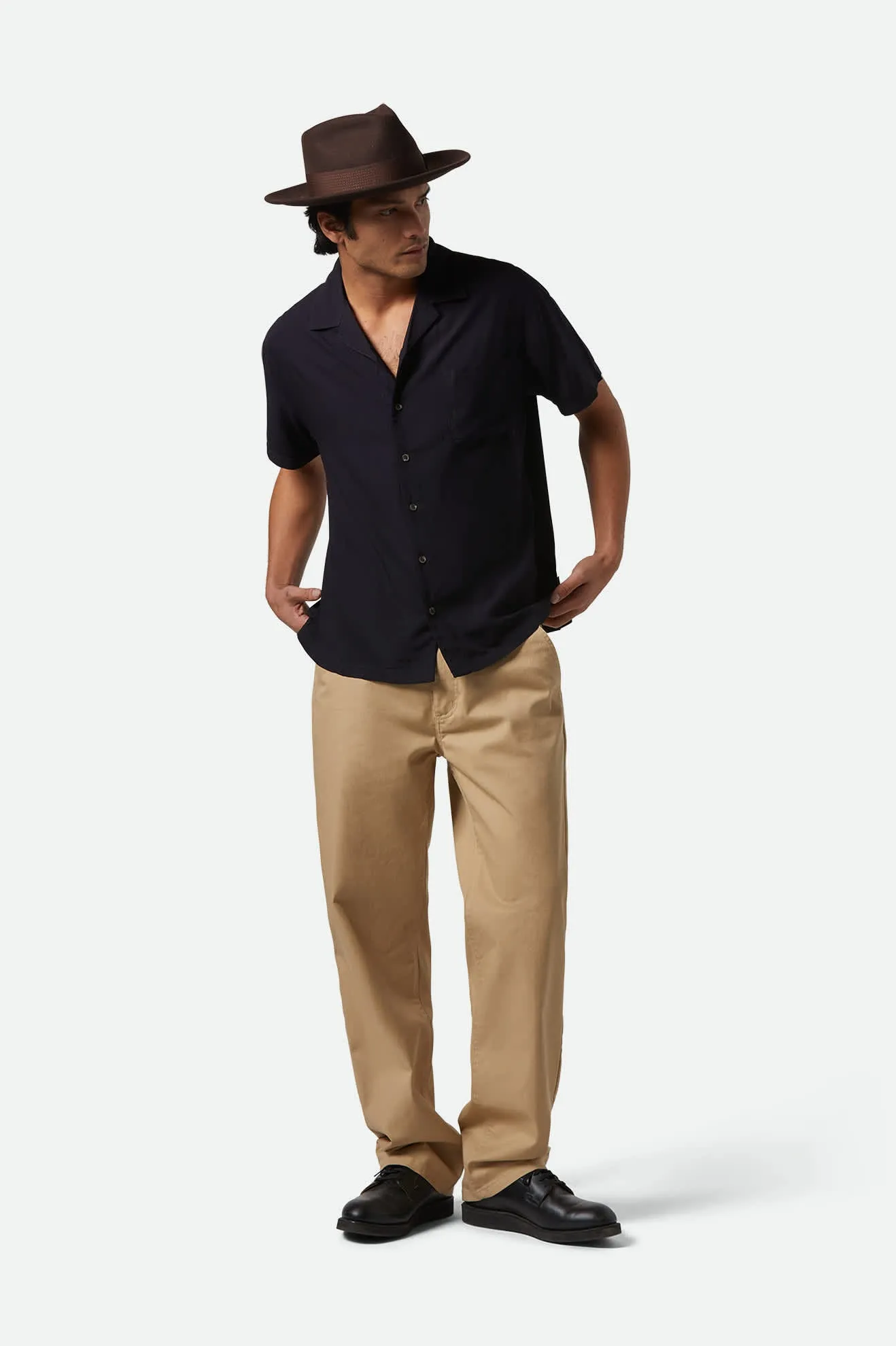 Swindle Convertabrim Fedora - Dark Brown/Chocolate Brixton