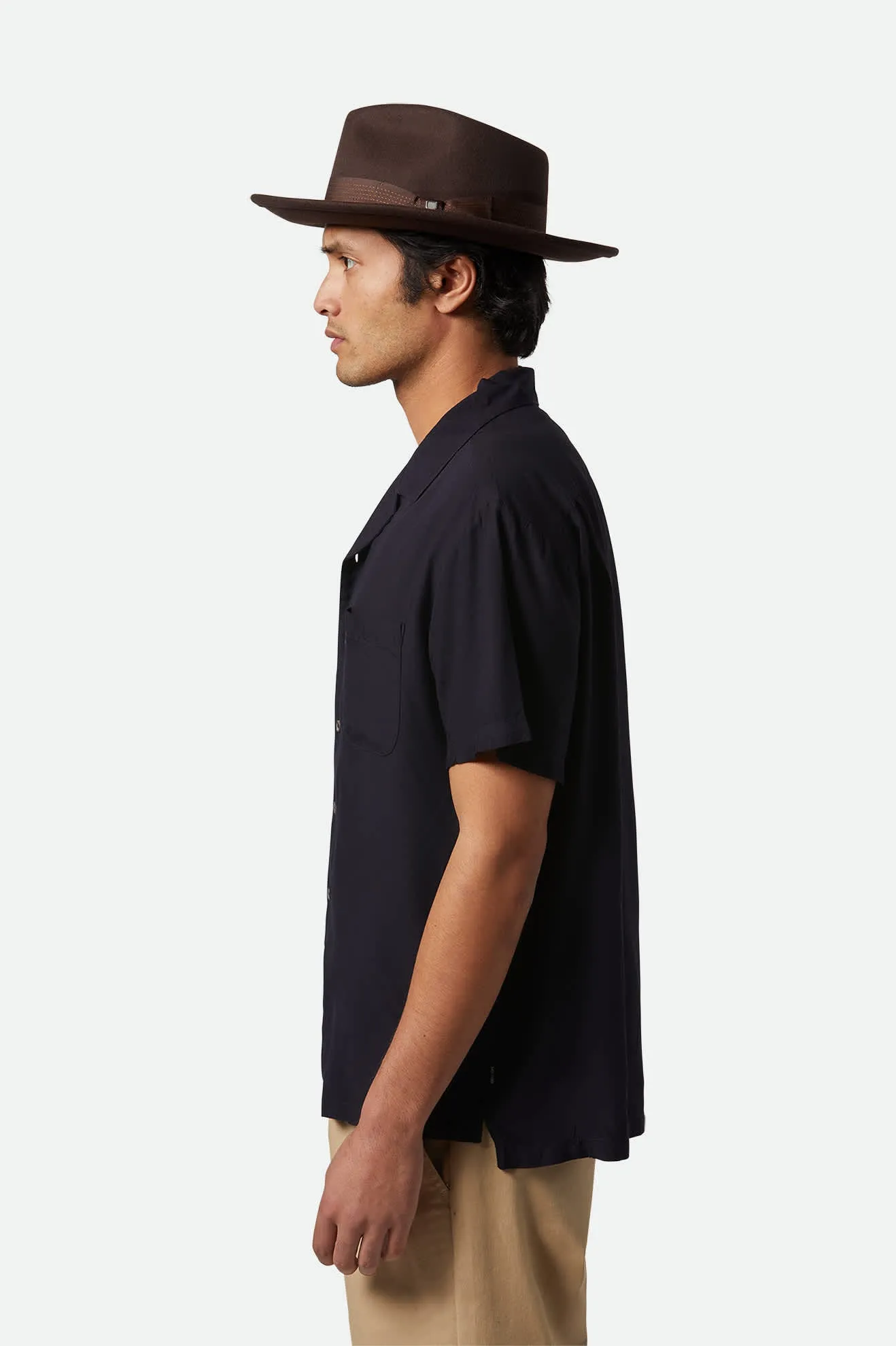 Swindle Convertabrim Fedora - Dark Brown/Chocolate Brixton