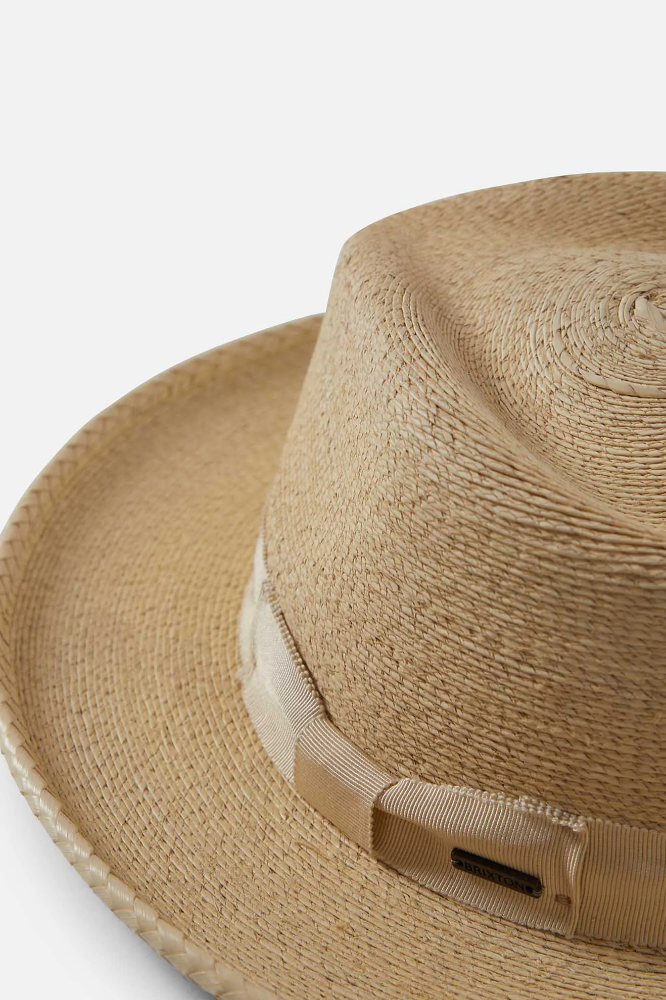 Swindle Straw Fedora - Natural/Natural Brixton