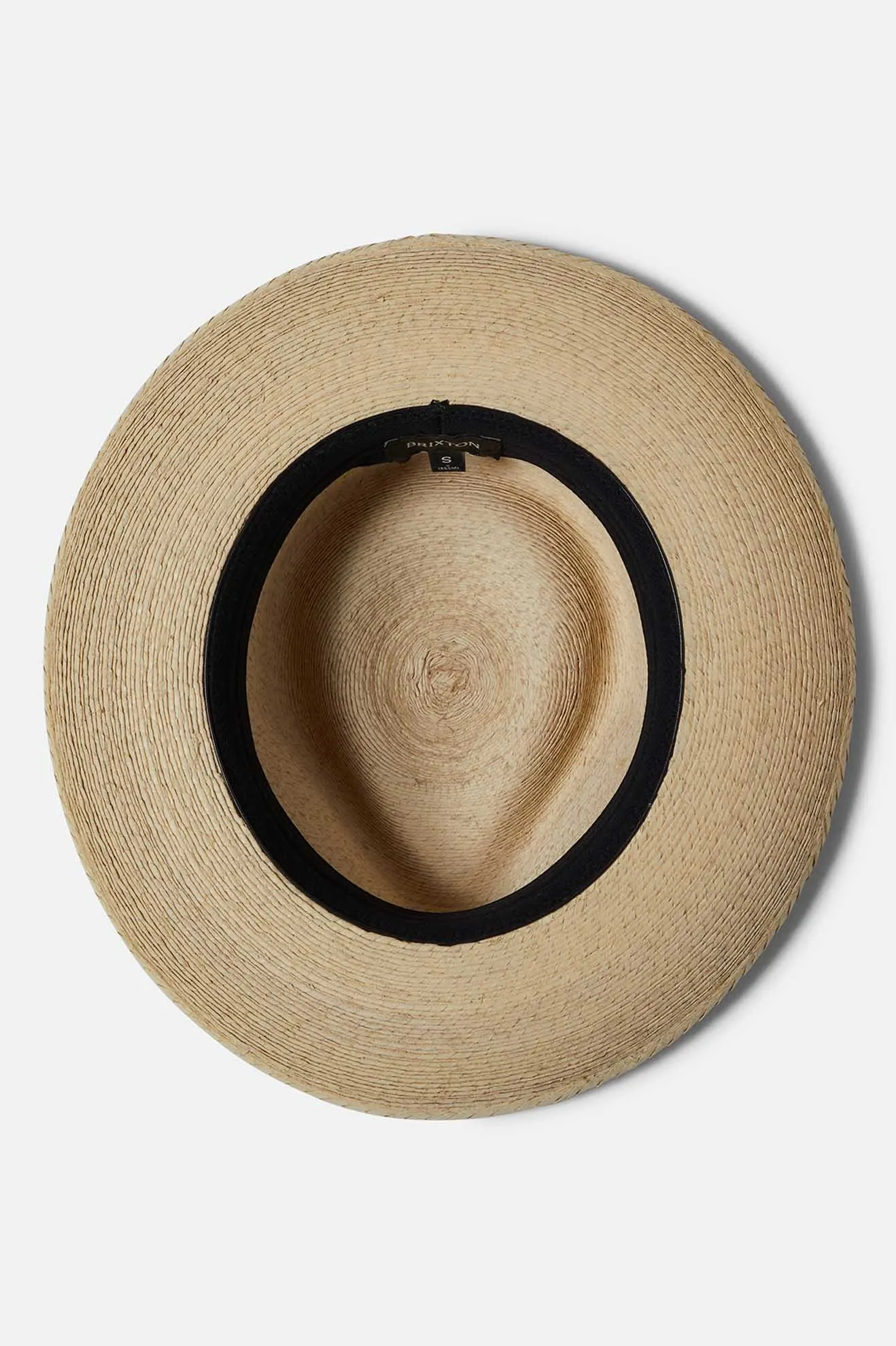 Swindle Straw Fedora - Natural/Natural Brixton