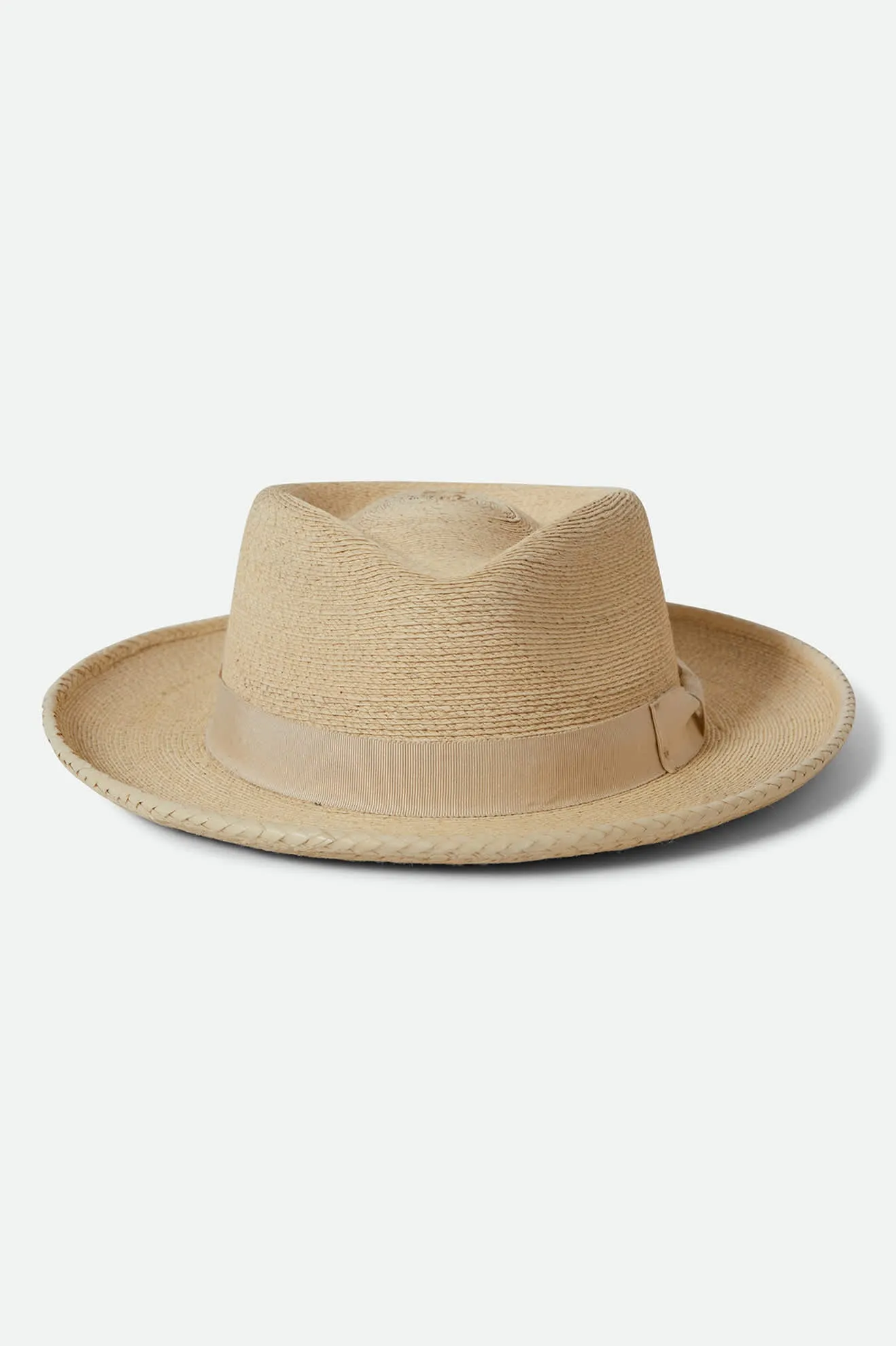 Swindle Straw Fedora - Natural/Natural Brixton