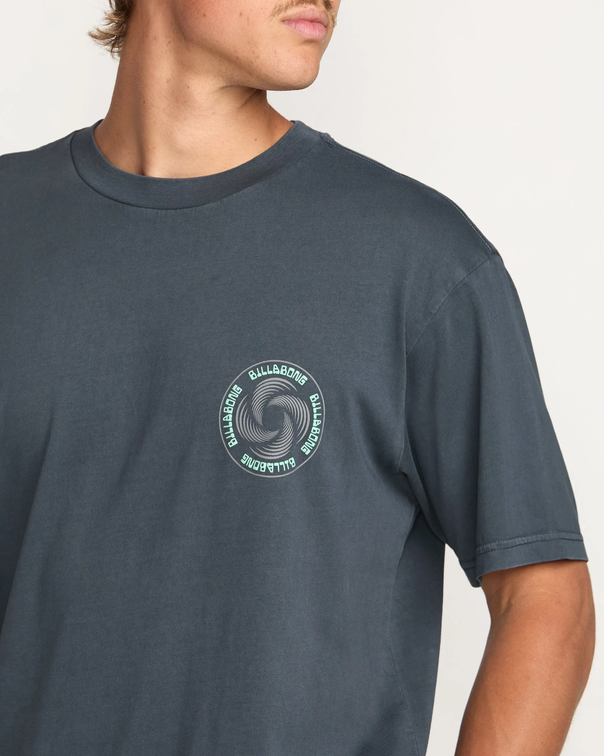 Swivel Premium Wave Wash Tee - Aged Indigo Billabong
