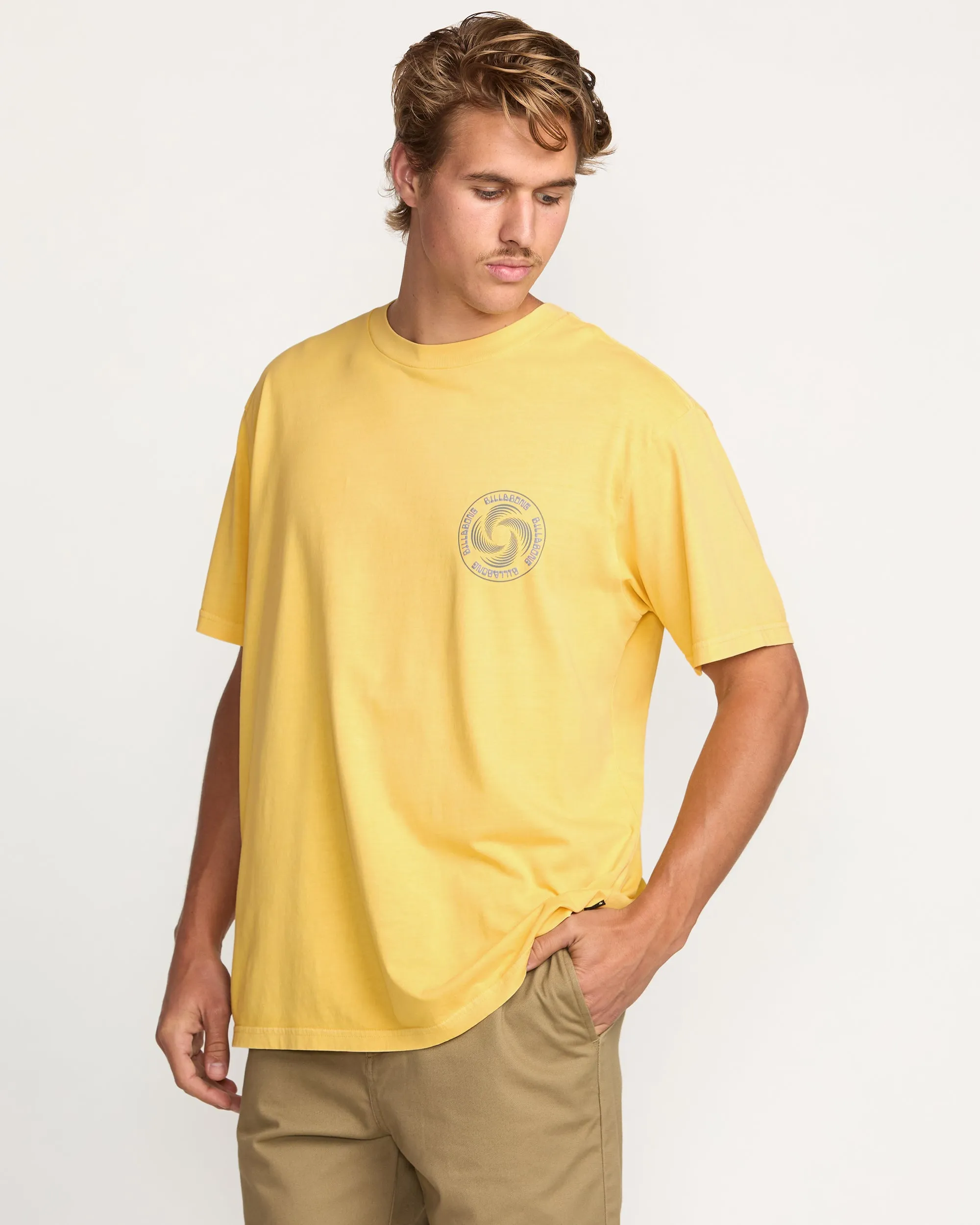 Swivel Premium Wave Wash Tee - Lemon Billabong