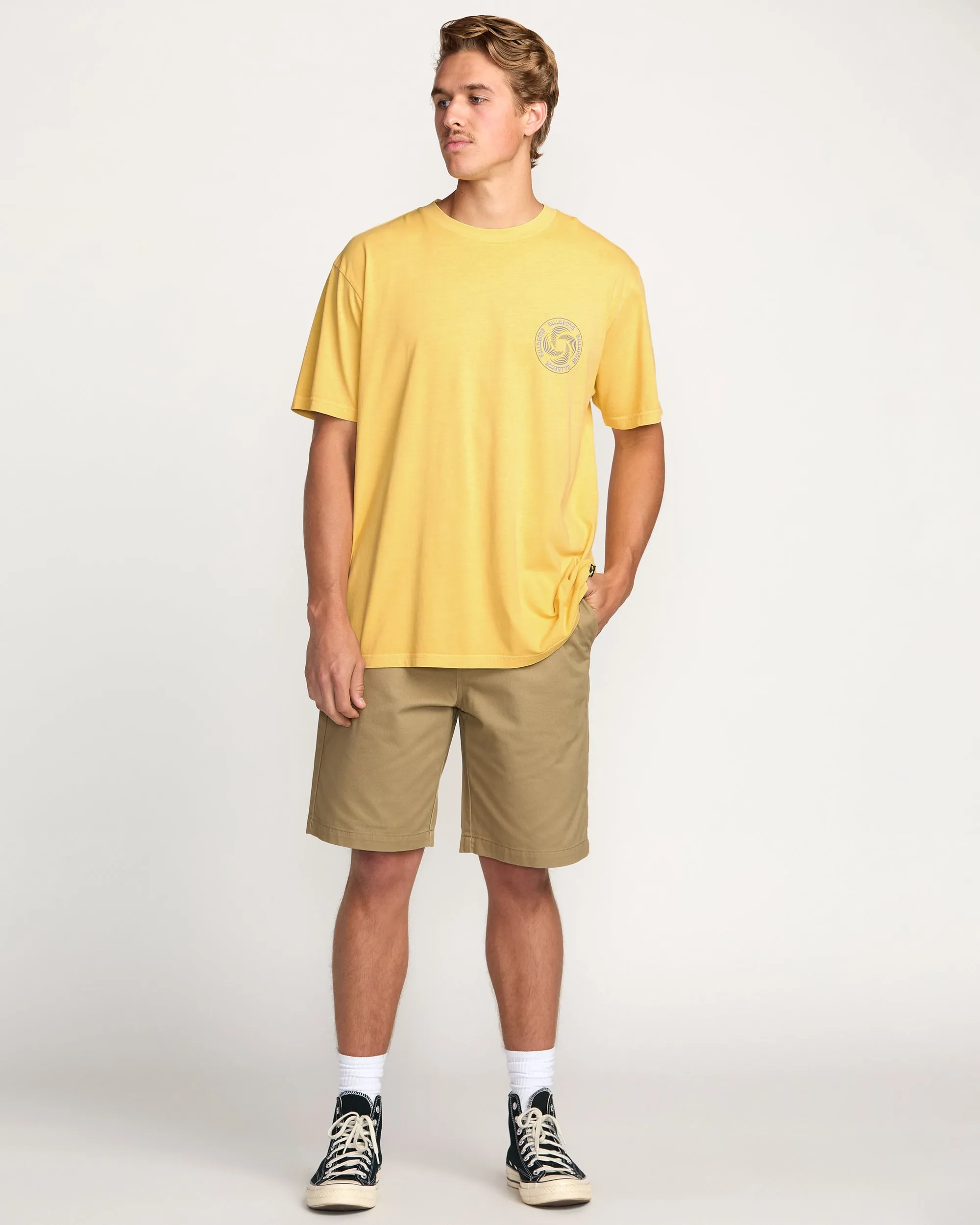 Swivel Premium Wave Wash Tee - Lemon Billabong