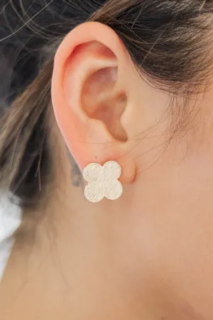 Taking Shape Gold Stud Earrings