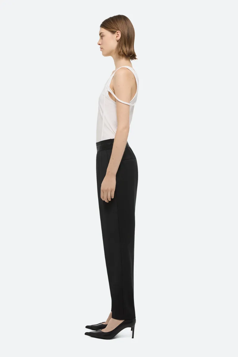 Tapered Wool Trousers