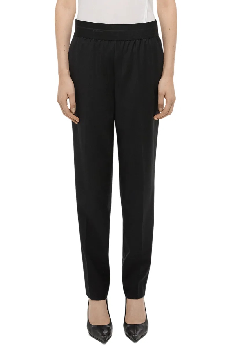 Tapered Wool Trousers