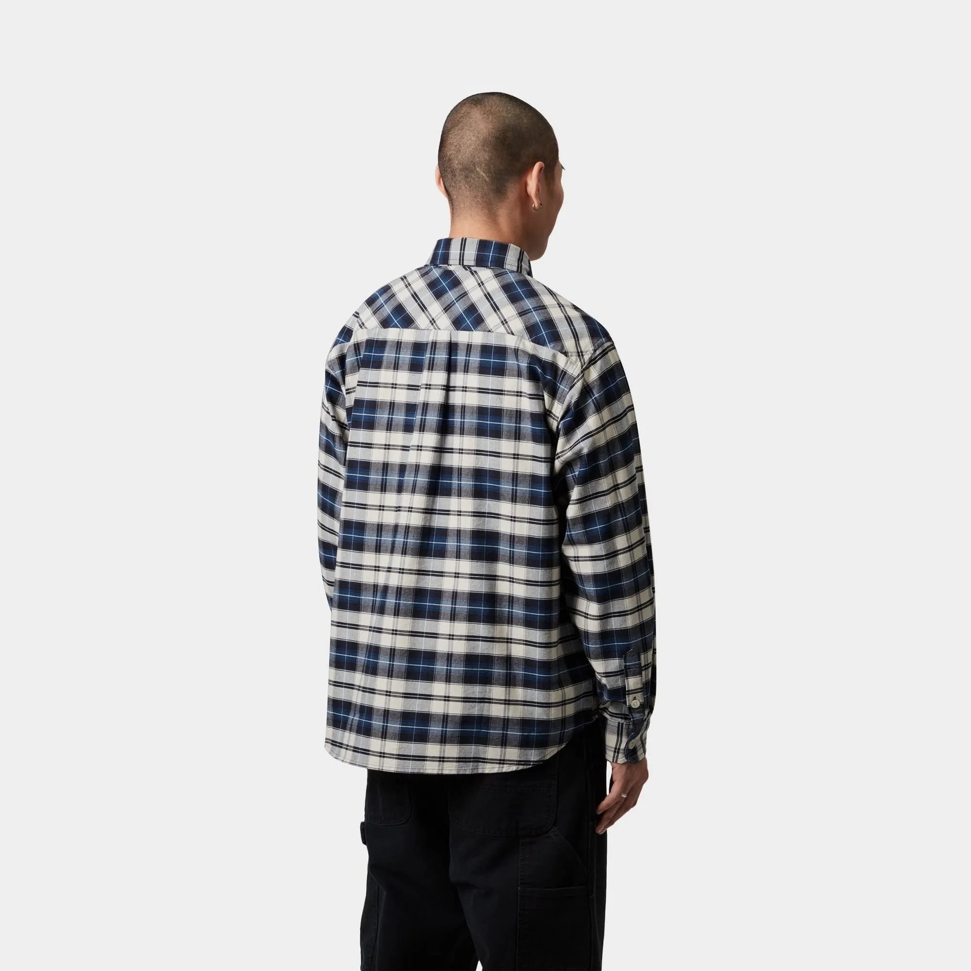 Tarbell Check Shirt | Dark Navy / White Carhartt WIP