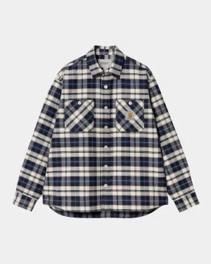 Tarbell Check Shirt | Dark Navy / White Carhartt WIP
