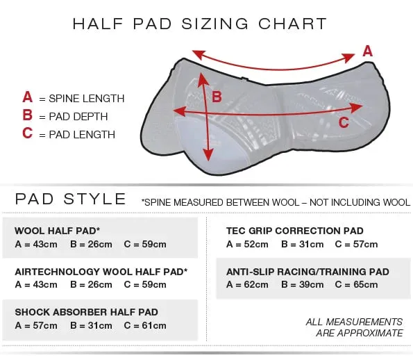 Tech Grip Pro Anti-Slip Correction Saddle Pad