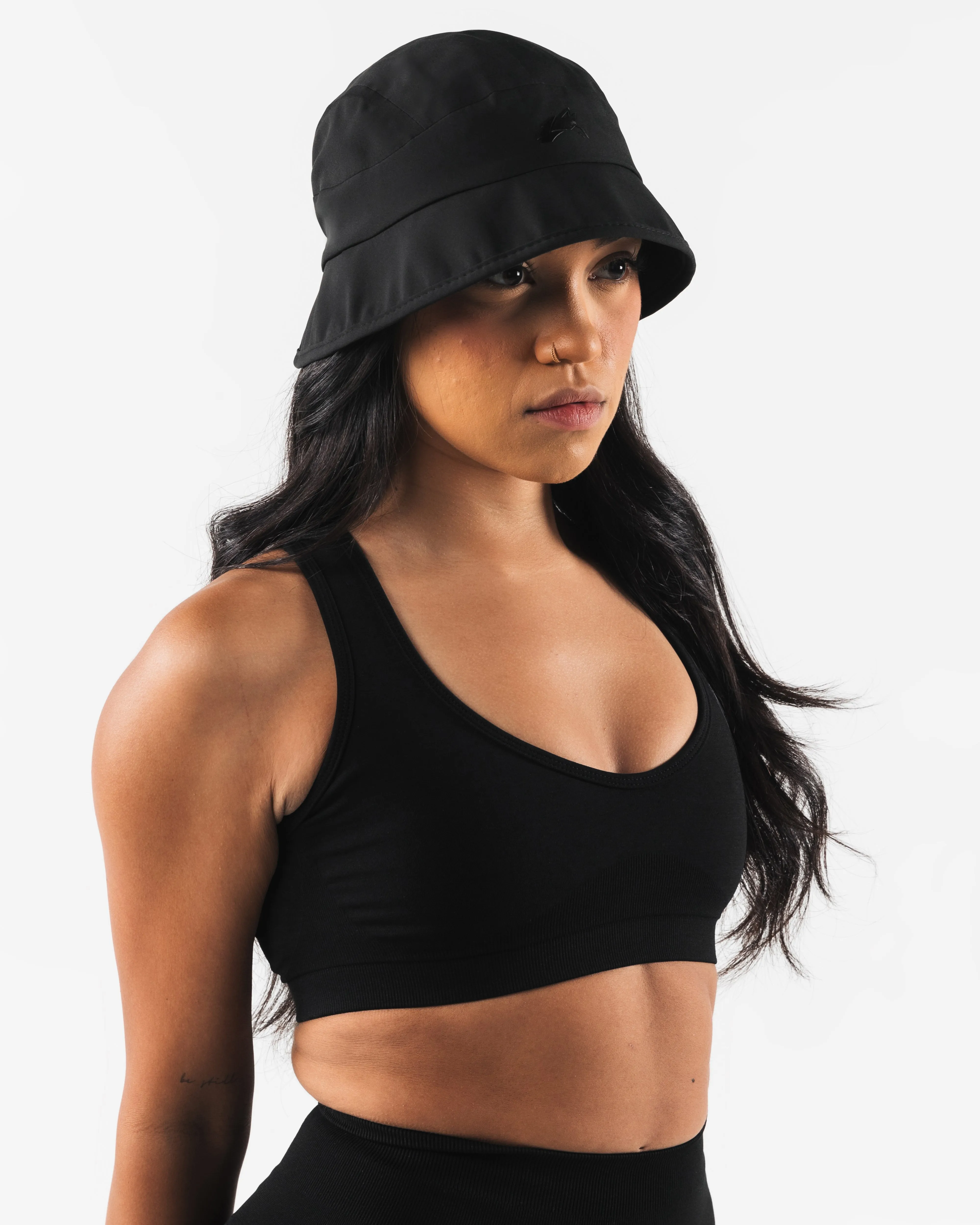 Technical Bucket Hat - Blackout Alphalete Athletics