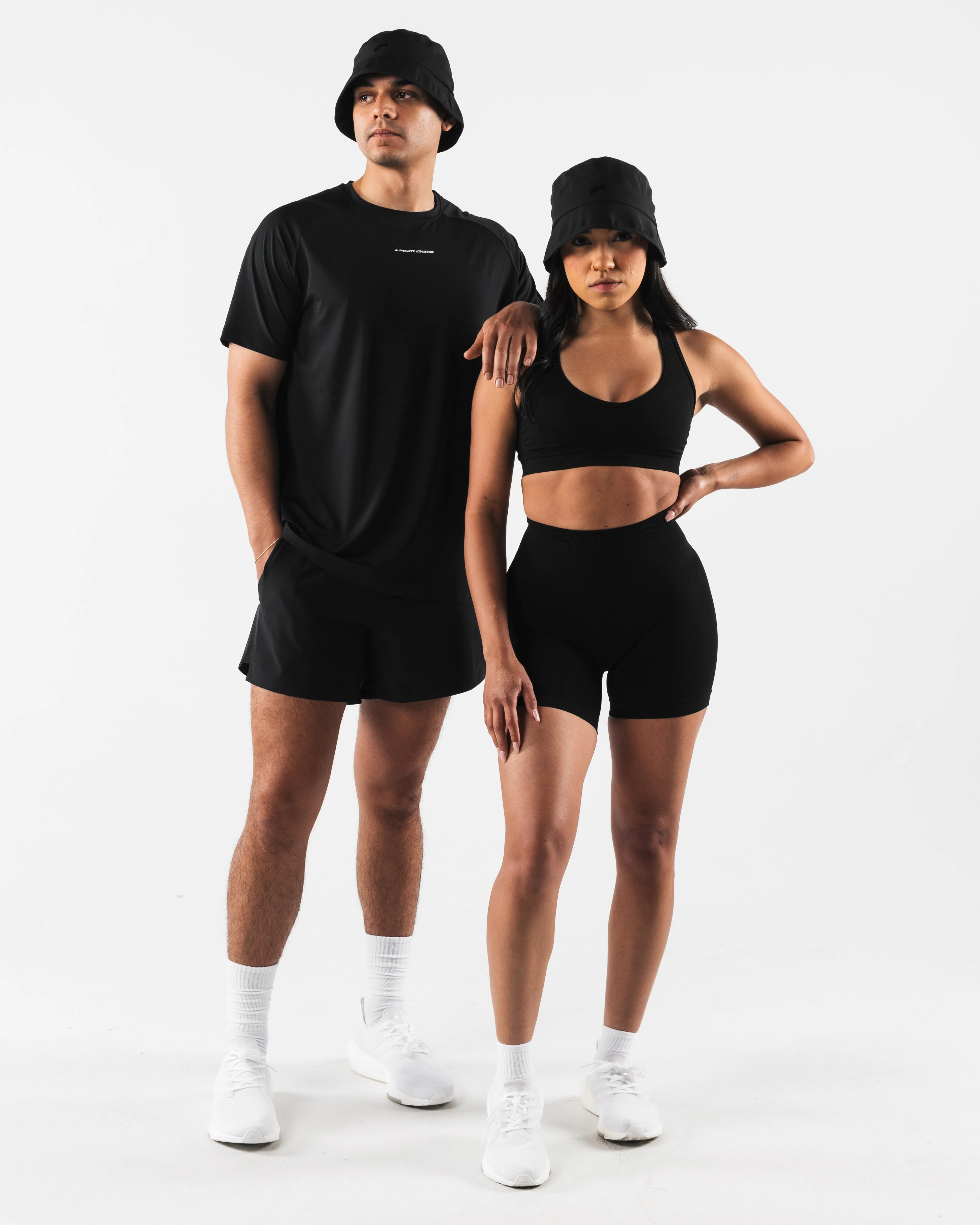 Technical Bucket Hat - Blackout Alphalete Athletics