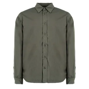 Ten C L/S Quited Camicia Imbottita Manica Shirt Green