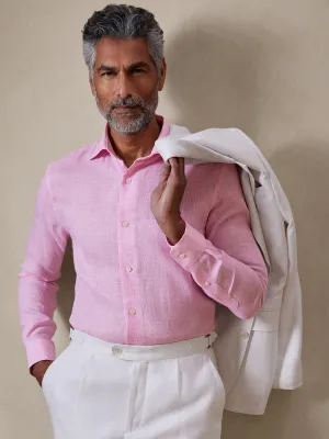Terme Linen-Cotton Dress Shirt Banana Republic