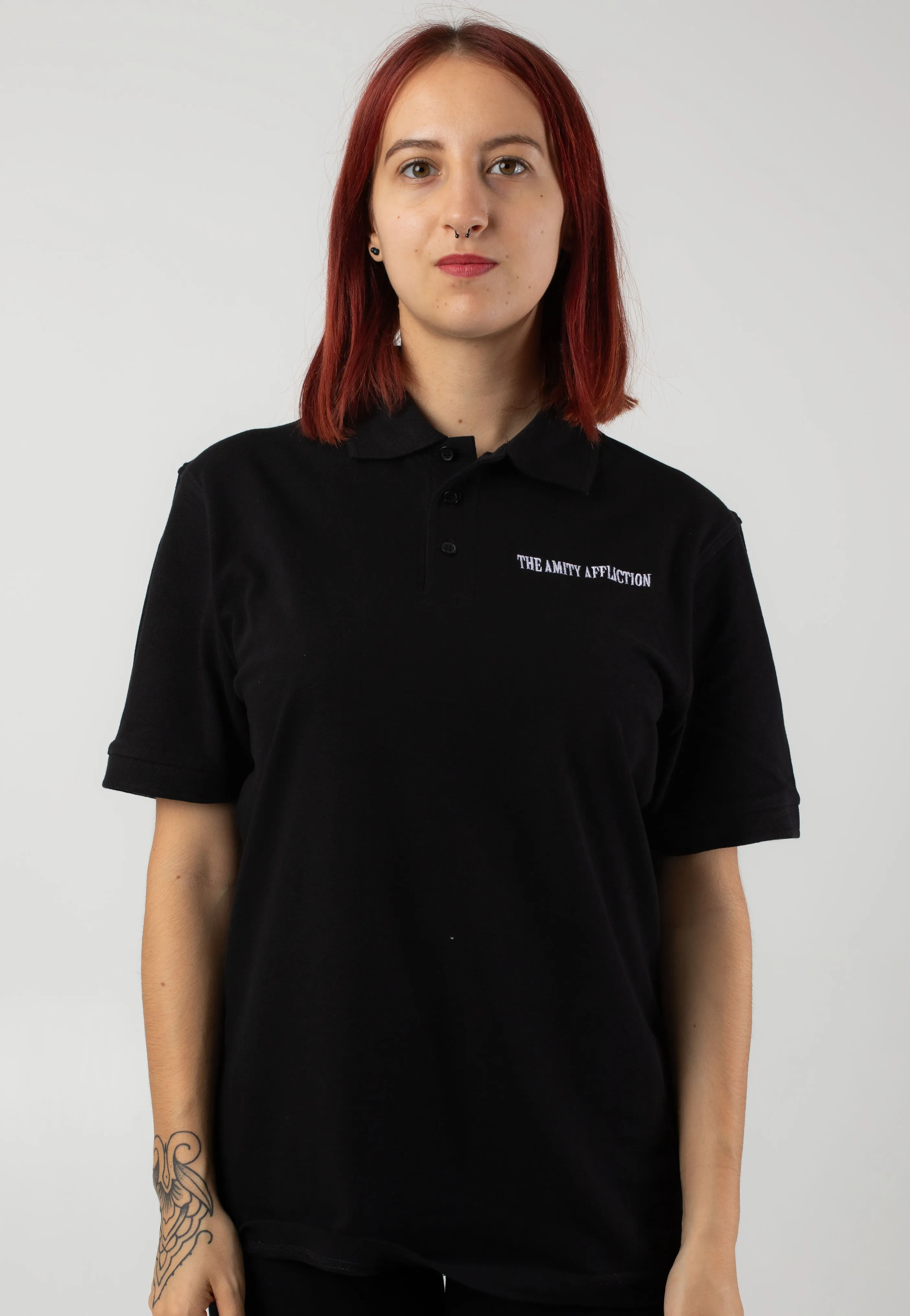 The Amity Affliction - Embroidered Logo Pocket - Polo