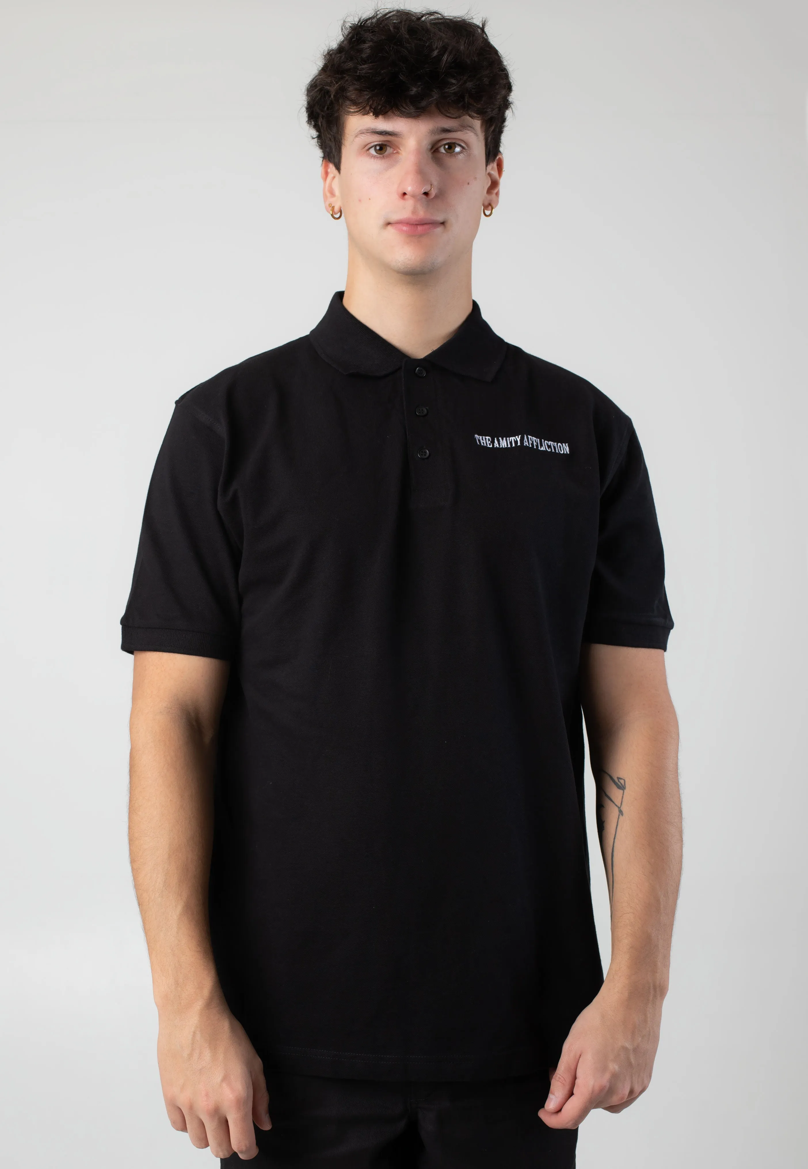 The Amity Affliction - Embroidered Logo Pocket - Polo