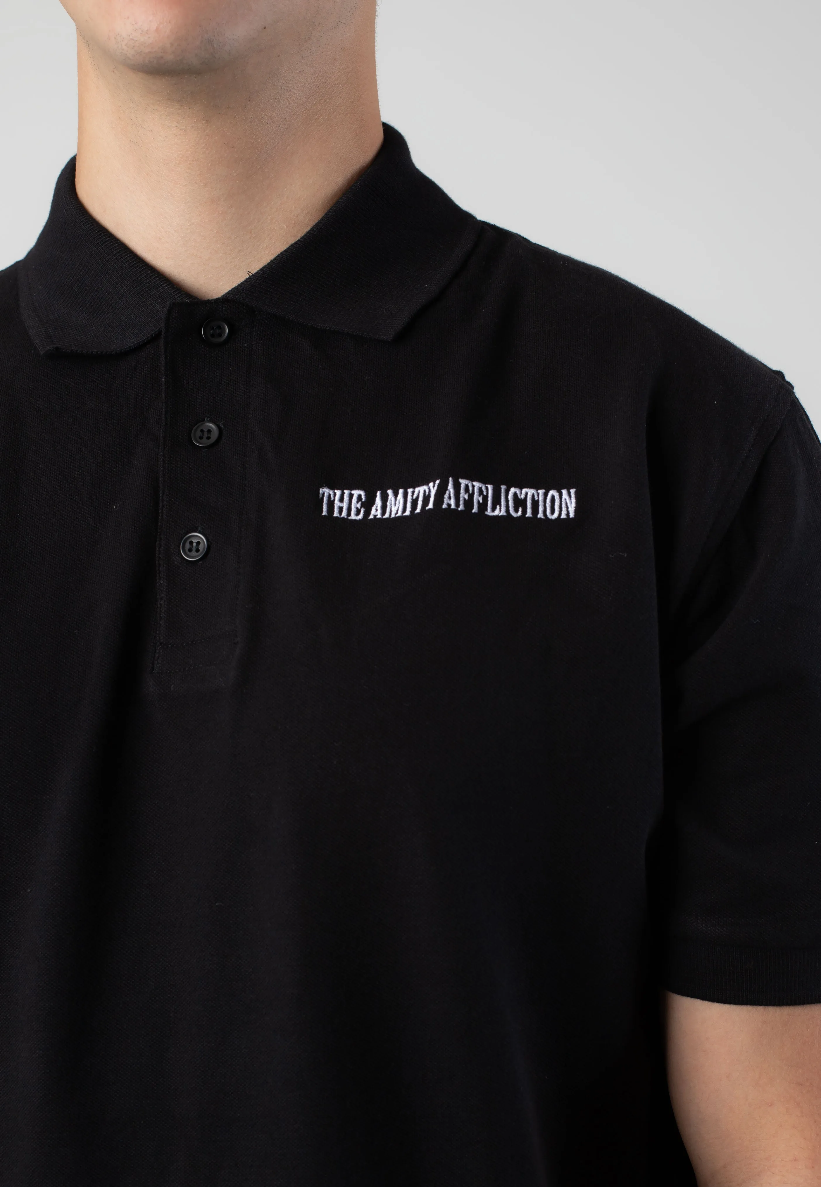 The Amity Affliction - Embroidered Logo Pocket - Polo