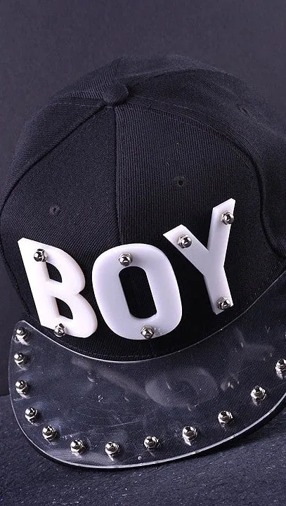 The Boy Snapback Stud Hat Black