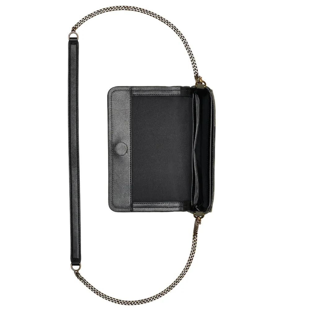 THE CAMO JACQUARD CHAIN MINI BAG