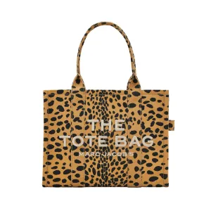THE CHEETAH CANVAS LARGE TOTE BAG