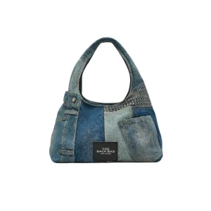 THE DECONSTRUCTED DENIM SACK BAG
