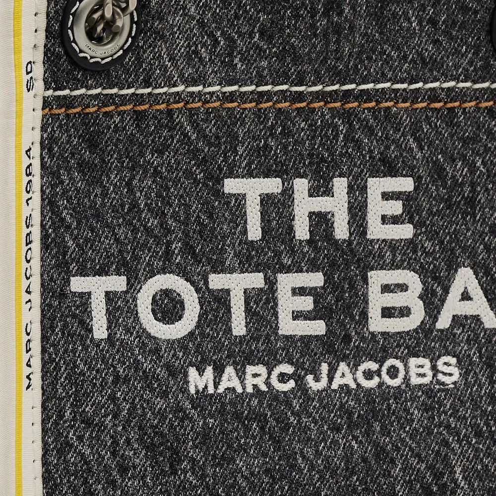 THE DENIM CHAIN CROSSBODY TOTE BAG