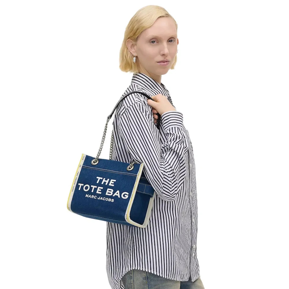 THE DENIM CHAIN SMALL TOTE BAG