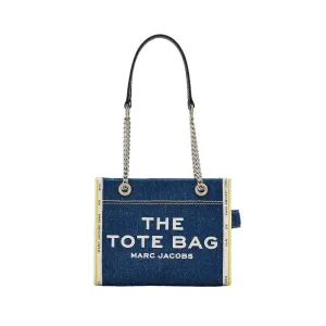 THE DENIM CHAIN SMALL TOTE BAG