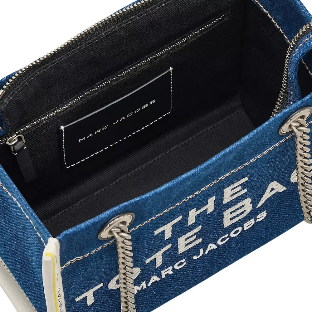 THE DENIM CHAIN SMALL TOTE BAG