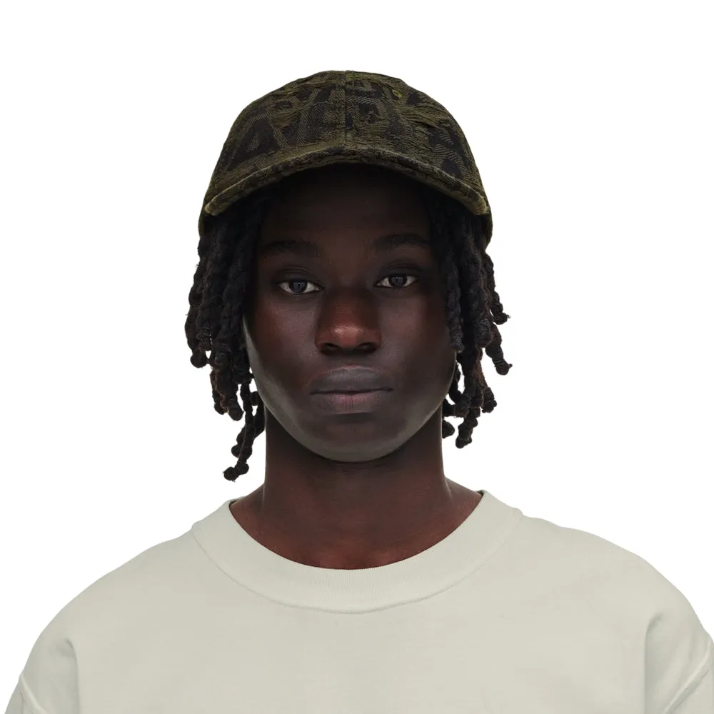 THE DISTRESS MONOGRAM BASEBALL CAP
