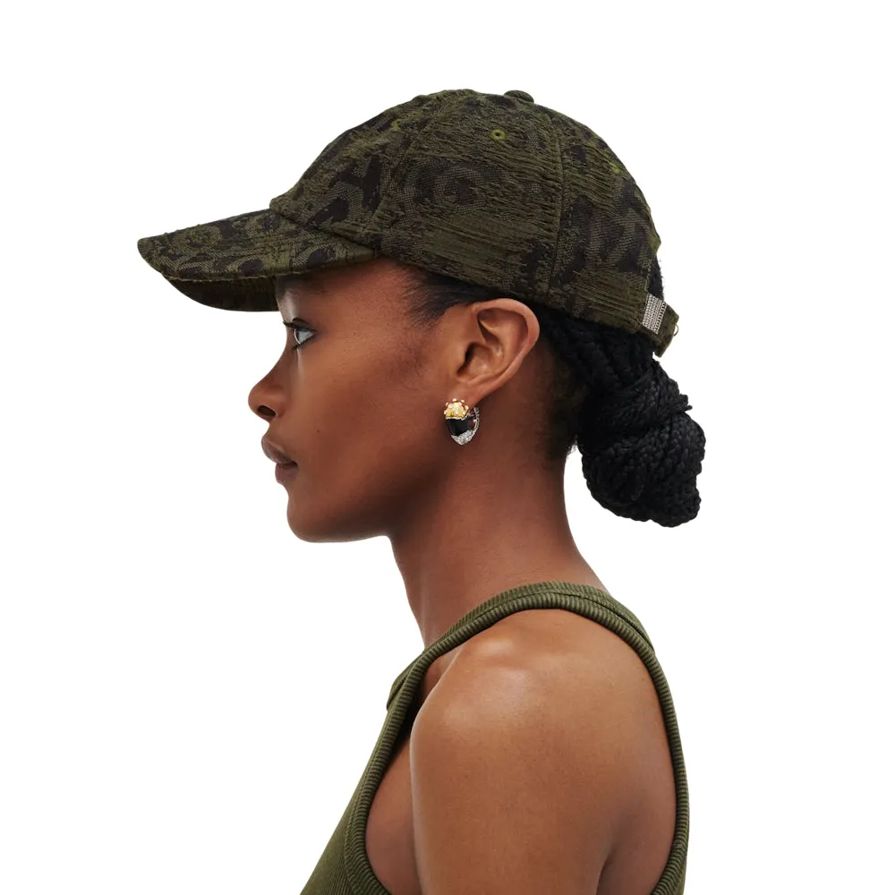 THE DISTRESS MONOGRAM BASEBALL CAP