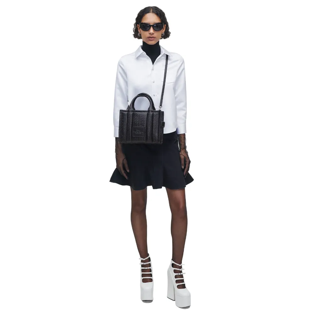 THE DTM MONOGRAM SMALL LEATHER TOTE BAG