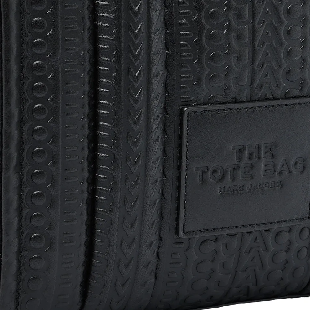THE DTM MONOGRAM SMALL LEATHER TOTE BAG