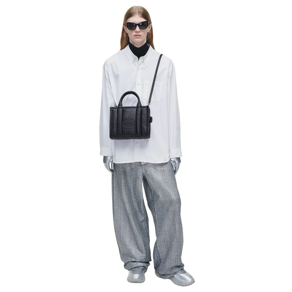 THE DTM MONOGRAM SMALL LEATHER TOTE BAG
