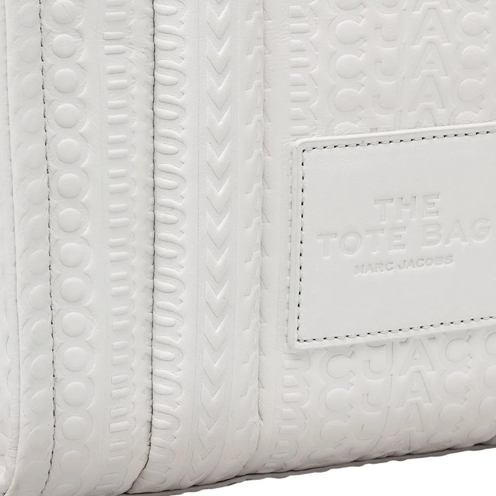 THE DTM MONOGRAM SMALL LEATHER TOTE BAG