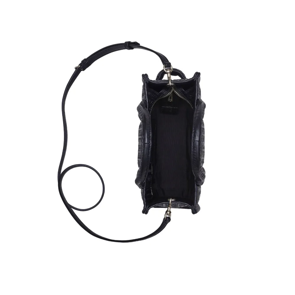 THE DTM MONOGRAM SMALL LEATHER TOTE BAG