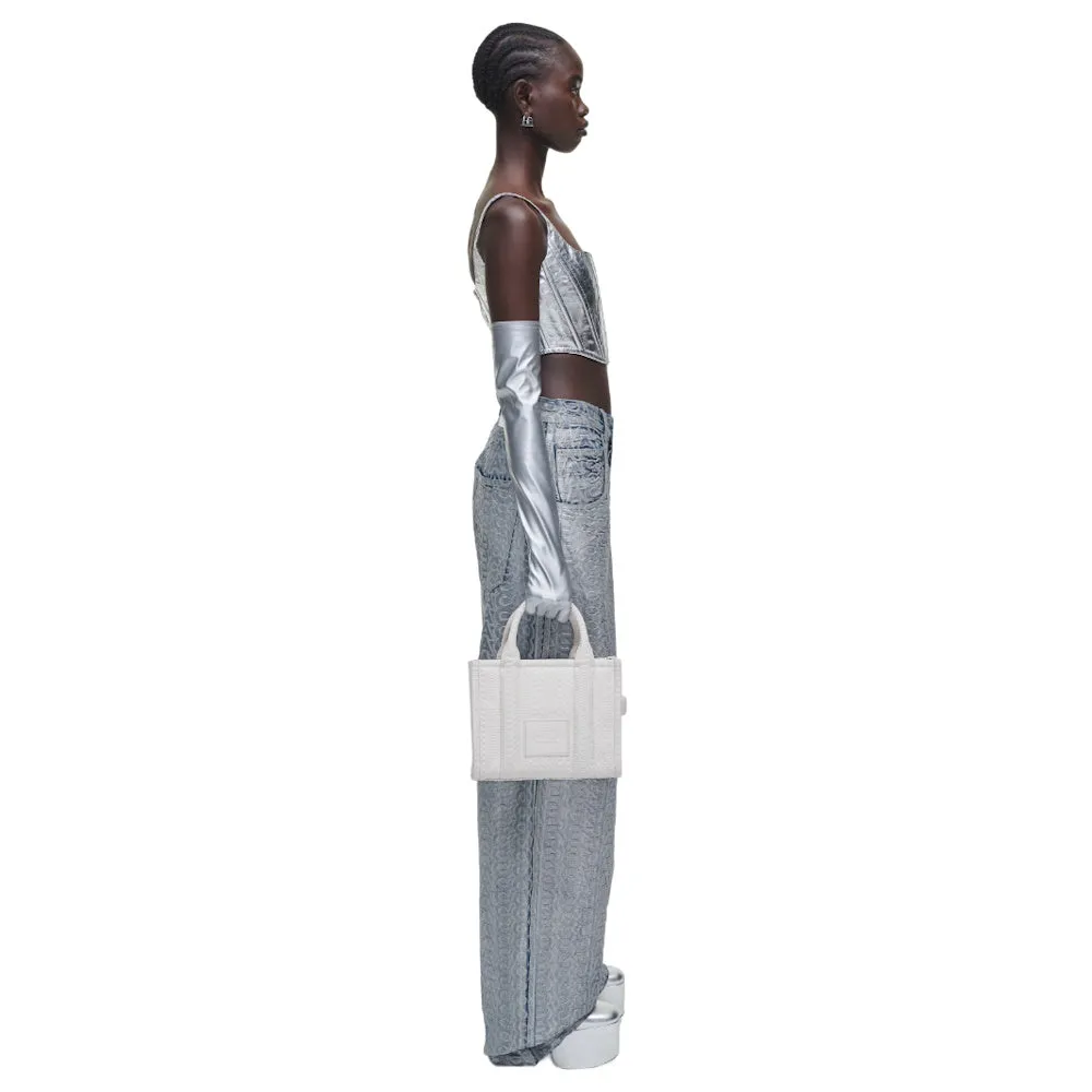 THE DTM MONOGRAM SMALL LEATHER TOTE BAG