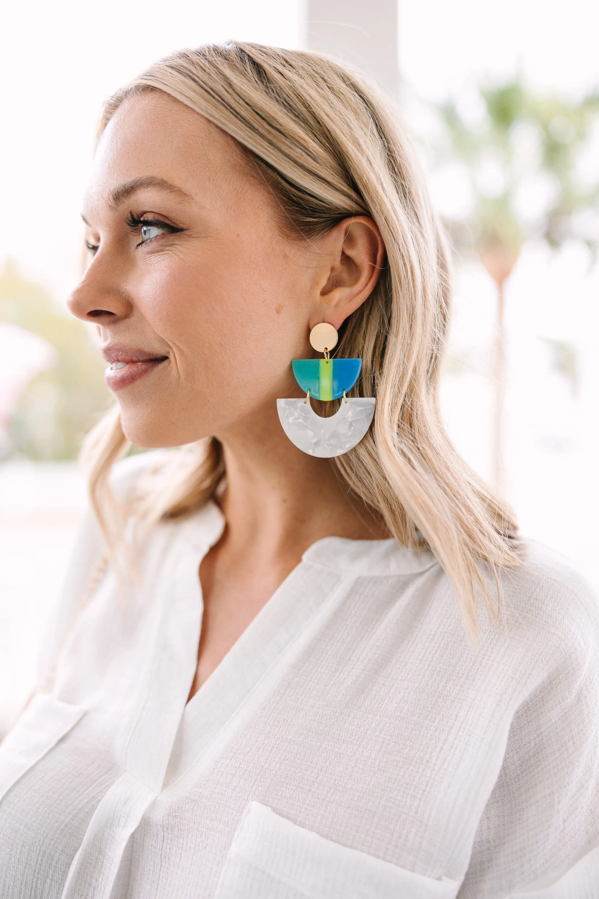 The Emorie Mint Green Earrings