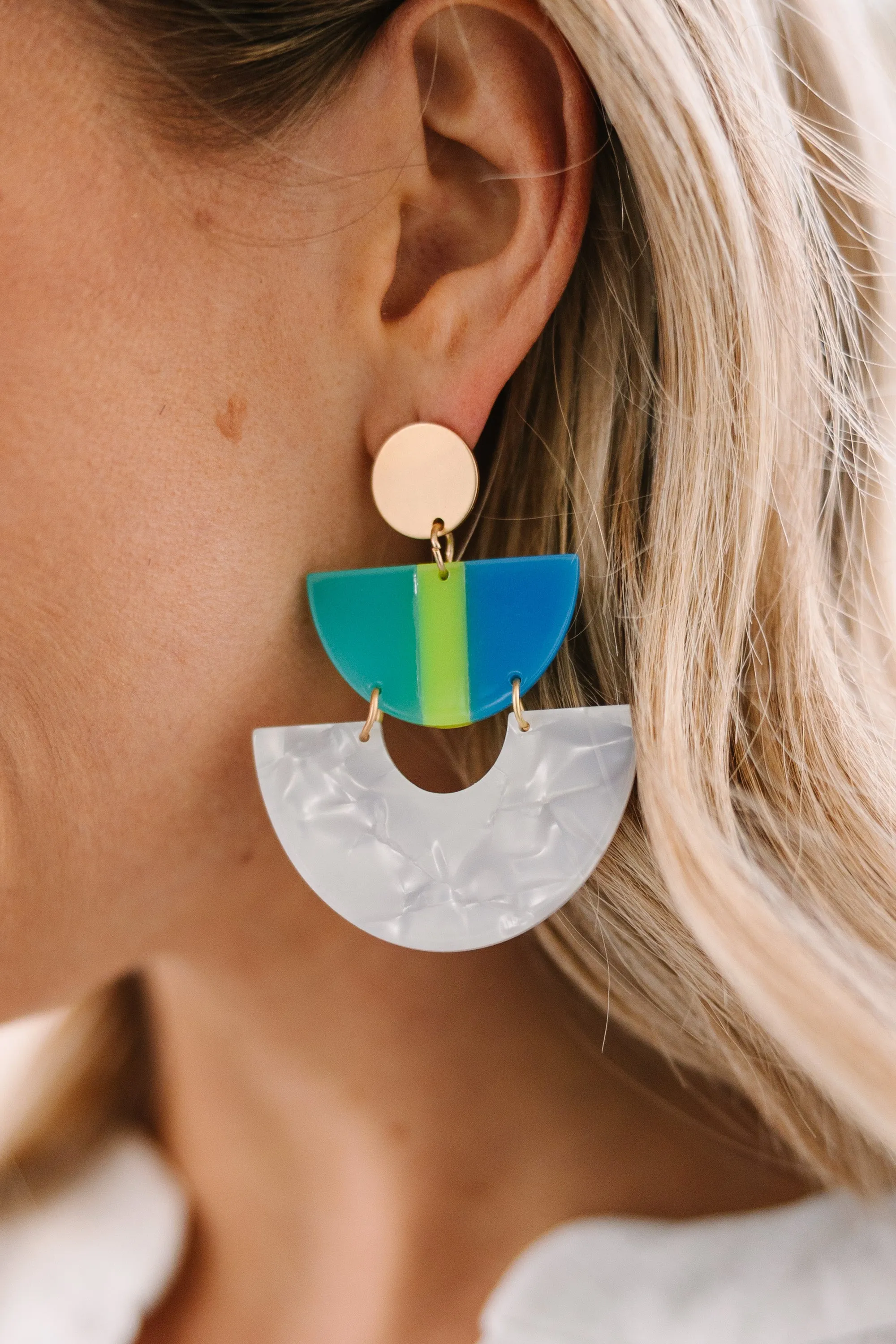 The Emorie Mint Green Earrings