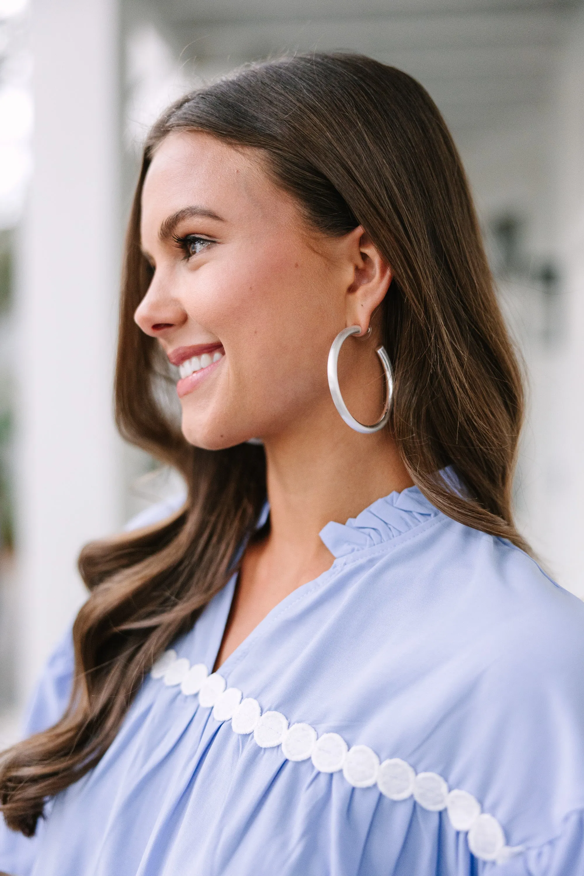 The Estonia Silver Hoop Earrings