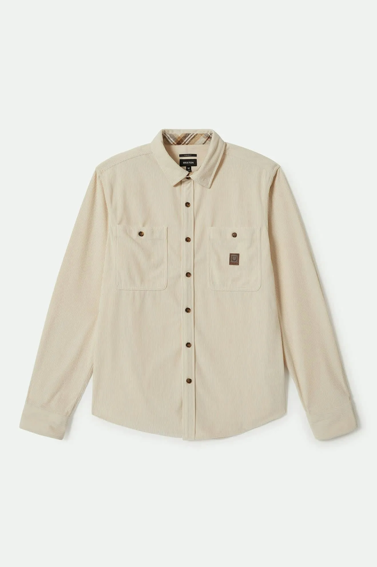 The Field Corduroy L/S Overshirt - Whitecap Brixton