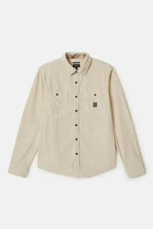 The Field Corduroy L/S Overshirt - Whitecap Brixton