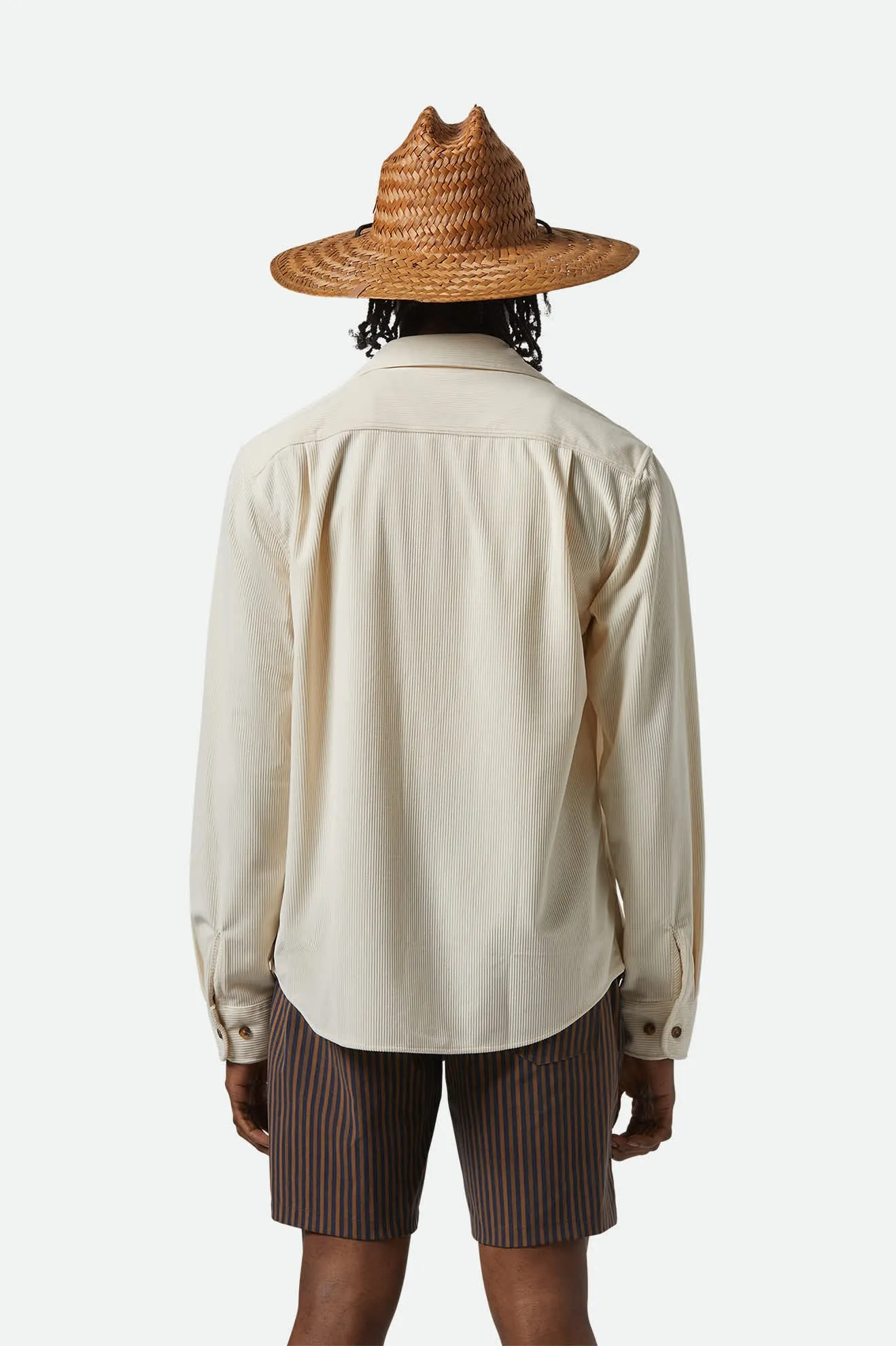 The Field Corduroy L/S Overshirt - Whitecap Brixton