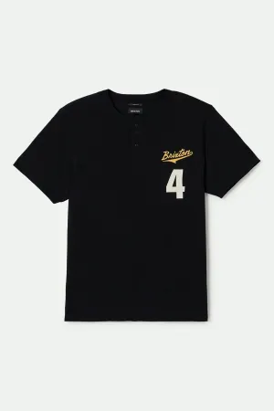 The League Baseball T-Shirt - Black/Black Brixton