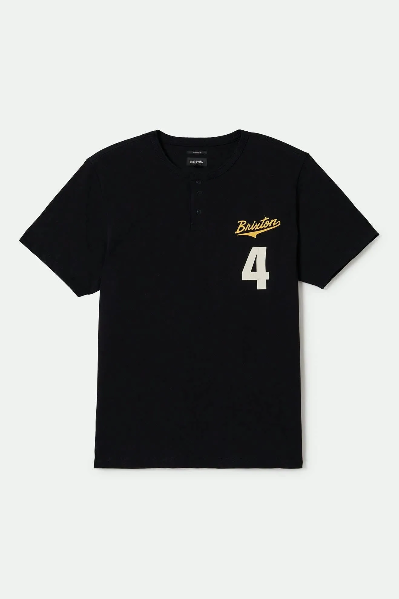 The League Baseball T-Shirt - Black/Black Brixton