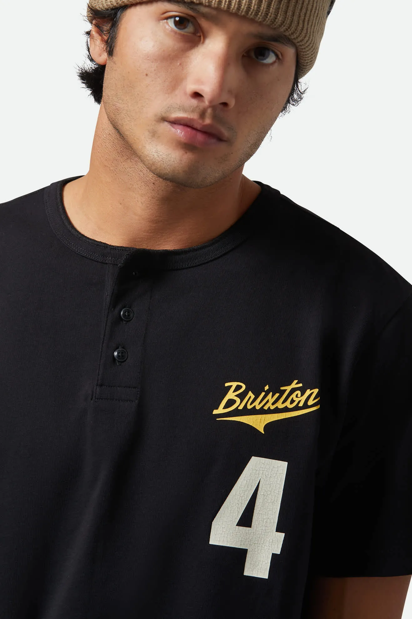 The League Baseball T-Shirt - Black/Black Brixton