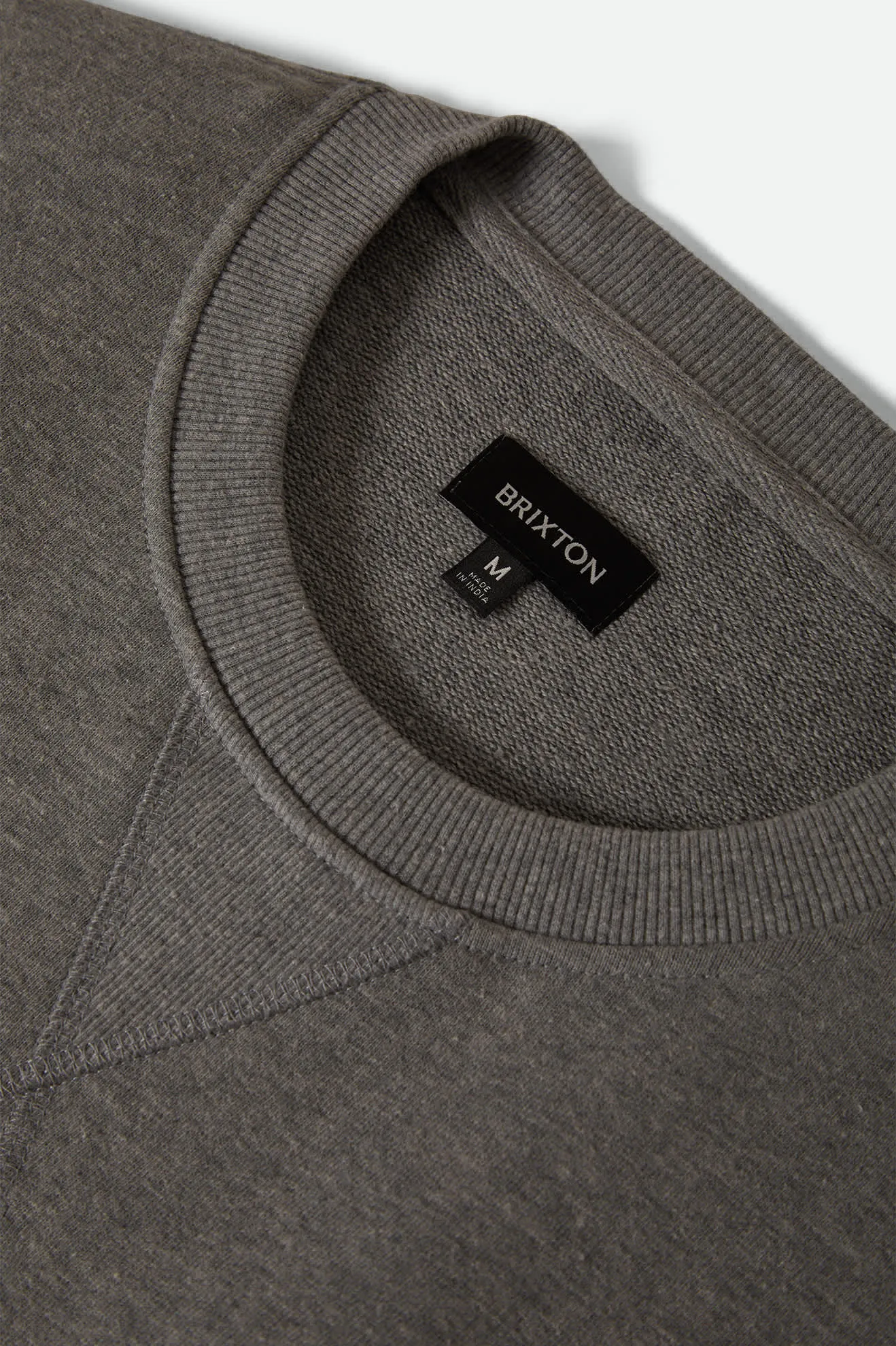 The League Broken In Crew - Heather Grey Brixton