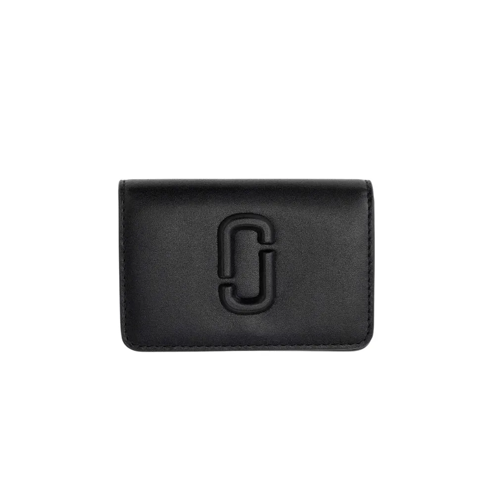 THE LEATHER COVERED J MARK BUSINESS CARD HOLDER