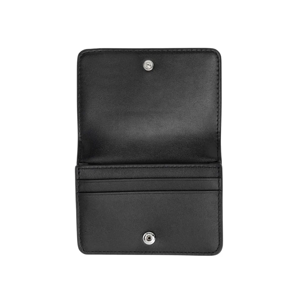 THE LEATHER COVERED J MARK BUSINESS CARD HOLDER