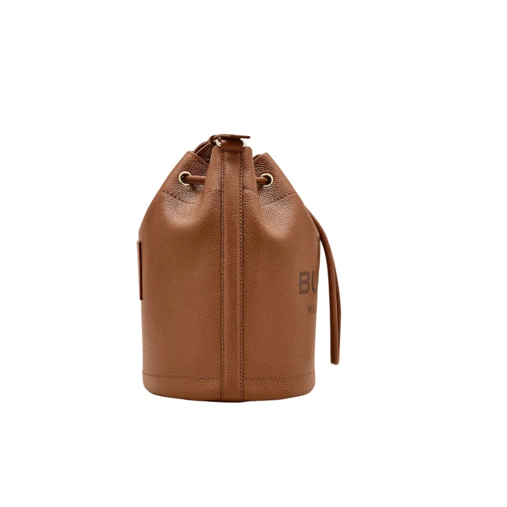 THE LEATHER LARGE BUCKET BAG